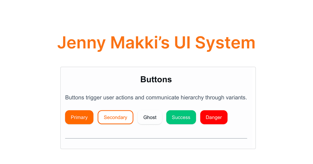 UI System / Component Library
