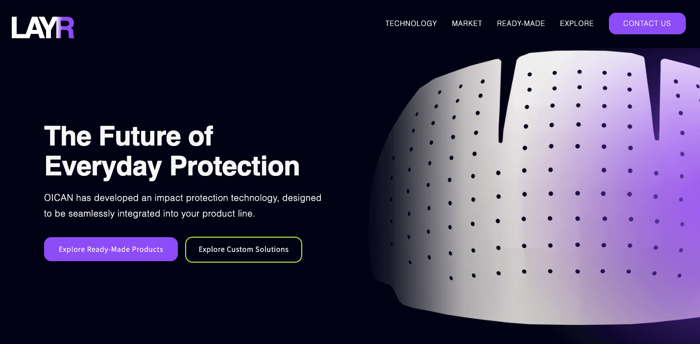 OICAN/LAYR – B2B Shopify Website (Internship)